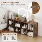 8 skyrių knygų lentyna (Ruda)