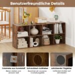 8 skyrių knygų lentyna (Ruda)