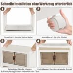 Sulankstomos laikymo dėžės su dangčiais 5 vnt (Balta)