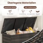 Lauko daiktadėžė su ratukais 320 L (Ruda)