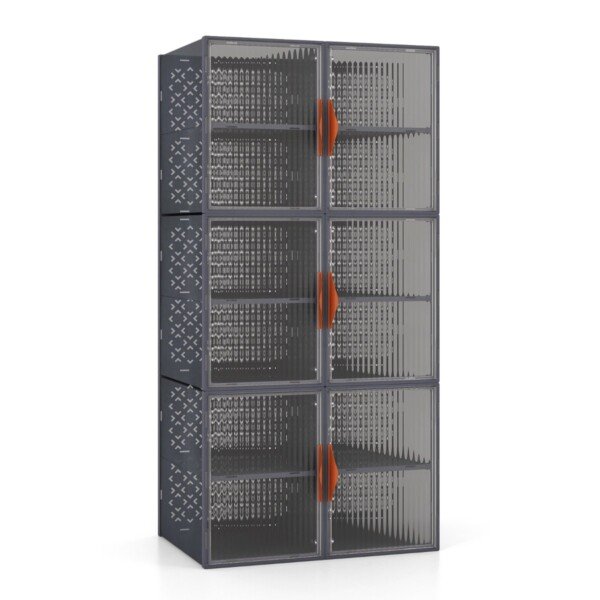 Daugkartinio naudojimo laikymo dėžutės su dangčiu (Pilka)