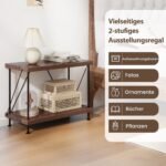 Dvigubo aukščio metalinio rėmo lentyna (Ruda)