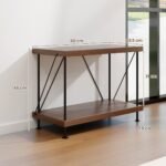 Dvigubo aukščio metalinio rėmo lentyna (Ruda)