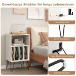 Stovas plokštelių grotuvui su įkrovimo stotele (Balta)