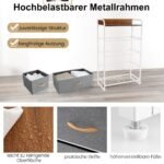 Spintelė su penkiais stalčiais ir plieniniu rėmu (Pilka)