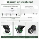 Mobilus penkių stalčių ir durelių komodos (Balta)