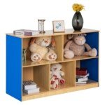 Talpykla su penkiomis atviromis lentynomis (Mėlyna)