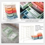 Mobilus penkiolikos stalčių laikymo vežimėlis (Įvairiaspalvė)