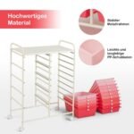 Daugiafunkcis vežimėlis su penkiolika stalčių (Rožinė)