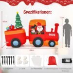 Pripučiama kalėdinė dekoracija su LED apšvietimu (Spalvota)