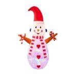 Pripučiamas kalėdinis Sniego Senis 240 cm (Balta)