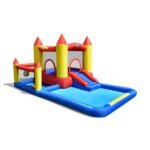 Pripučiama pilis su vandens parku ir čiuožykla (Spalvota)