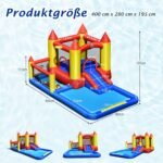 Pripučiama pilis su vandens parku ir čiuožykla (Spalvota)