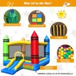 Pripučiama pilis su čiuožykla (Spalvota)