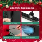 Pripučiamas Kalėdų Senelis su sraigtasparniu ir dovana (Įvairiaspalvė)