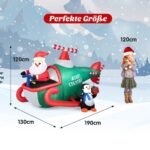 Pripučiamas Kalėdų Senelis su sraigtasparniu ir dovana (Įvairiaspalvė)