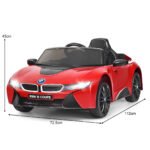 Elektrinis vaikiškas automobilis su 2.4G nuotolinio valdymo pultu (Raudona)