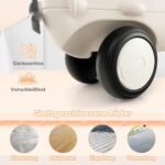 Vaikiškas paspiriamasis automobilis lėktuvo dizaino (Balta)