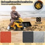 Vaikiškas ekskavatorius su reguliuojamu kaušu ir daiktadėže (Geltona)