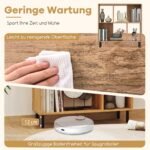 4 skyrių lentyna su metalinėmis kojomis (Natūrali)