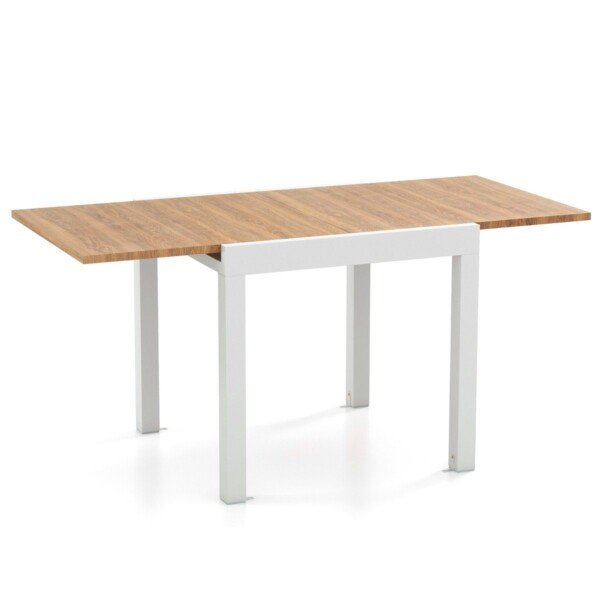 Išskleidžiamas aliuminio sodo stalas 160 cm (Natūrali)