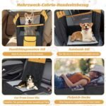 Daugiafunkcis automobilio sėdynės užvalkalas šunims (Juoda)
