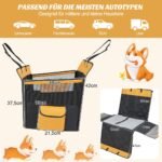 Daugiafunkcis automobilio sėdynės užvalkalas šunims (Juoda)
