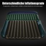 Pripučiama čiužinio tipo pagalvėlė kelionėms automobilio gale 189 x 128 x 12 cm (Juoda)