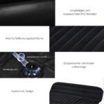 Pripučiama čiužinio tipo pagalvėlė kelionėms automobilio gale 189 x 128 x 12 cm (Juoda)