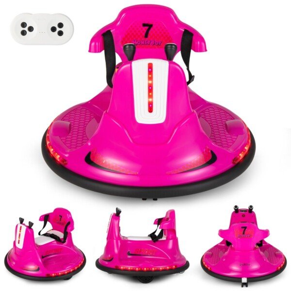 Elektrinis vaikiškas paspirtukas su LED ir garsais (Rožinė)