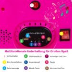 Elektrinis vaikiškas paspirtukas su LED ir garsais (Rožinė)