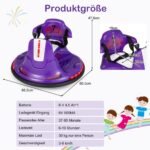 Elektrinis paspirtukas vaikams su 360° sukimu ir LED apšvietimu (Violetinė)