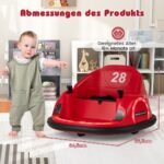 Elektrinis paspirtukas vaikams su LED apšvietimu (Raudona)