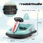 Elektrinis paspirtukas vaikams 360° sukimu ir LED apšvietimu (Žalia)