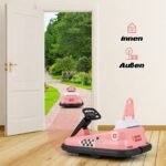 Elektrinis automobilis vaikams su 360° sukimusi ir muzika (Rožinė)