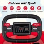 Elektrinis paspirtukas vaikams 360° sukimasis (Raudona)