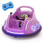 Elektrinis paspirtukas vaikams su 360° sukimu ir muzika (Violetinė)