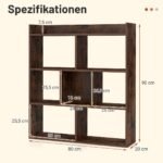 Stalinis septynių skyrių lentynų modulis (Kavos)