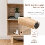 4 lentynų knygų spinta su 2 durelėmis 80x24x120 cm (Balta)