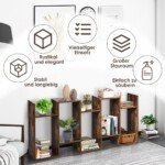 S formos penkių lentynų knygų spinta (Ruda)