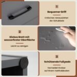 4 pakopų spinta su stalčiumi (Pilka)