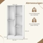 5 skyrių pastatomasis lentynų blokas (Balta)