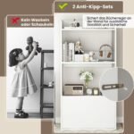 Dvi skyrių medinė knygų spinta su stalčiumi (Balta)