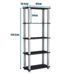 Daugiafunkcinė penkių pakopų lentyna (Juoda)