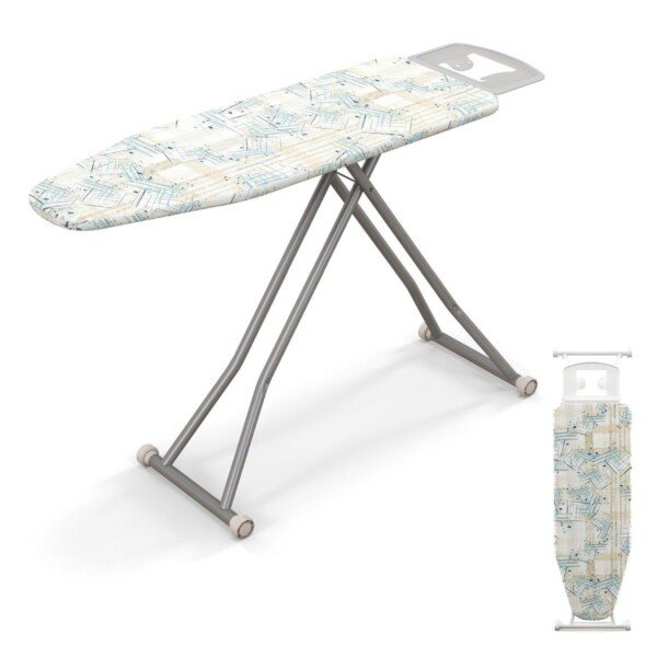 Sulankstoma lyginimo lenta su padėklu geležims ir 7 aukščio reguliavimo padėtimis (Dryžuota)