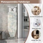 Sulankstoma lyginimo lenta su padėklu geležims ir 7 aukščio reguliavimo padėtimis (Dryžuota)