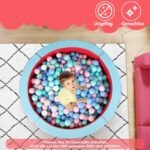 Putų polimerų baseinas su penkiasdešimt kamuoliukų (Raudona)