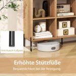 Knygų lentyna su 6 skyriais ir reguliuojamomis lentynėlėmis (Natūrali)