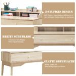 Biuro stalas su stalčiumi ir lentynomis 120x50x93 cm (Natūrali)