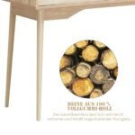 Biuro stalas su stalčiumi ir lentynomis 120x50x93 cm (Natūrali)